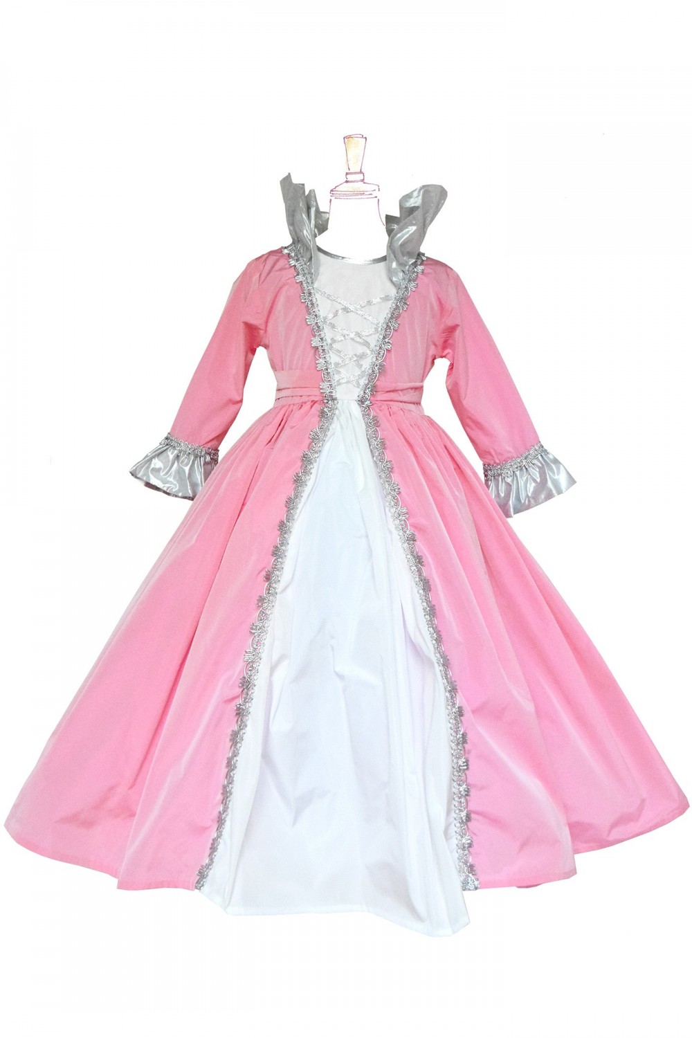 Robe de princesse rose 5/6 ans - Zébulon & Miss Coquette