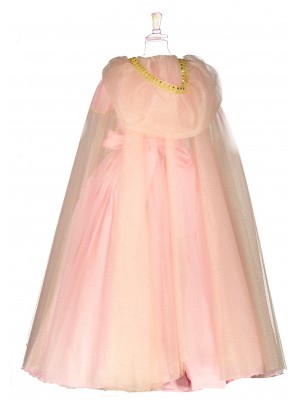 Pink Fine Tulle Cloak