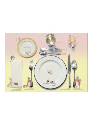 set de table rose