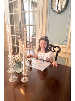 Set de table bleu les Aristokids