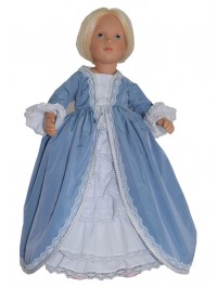 Marie-Antoinette doll gown