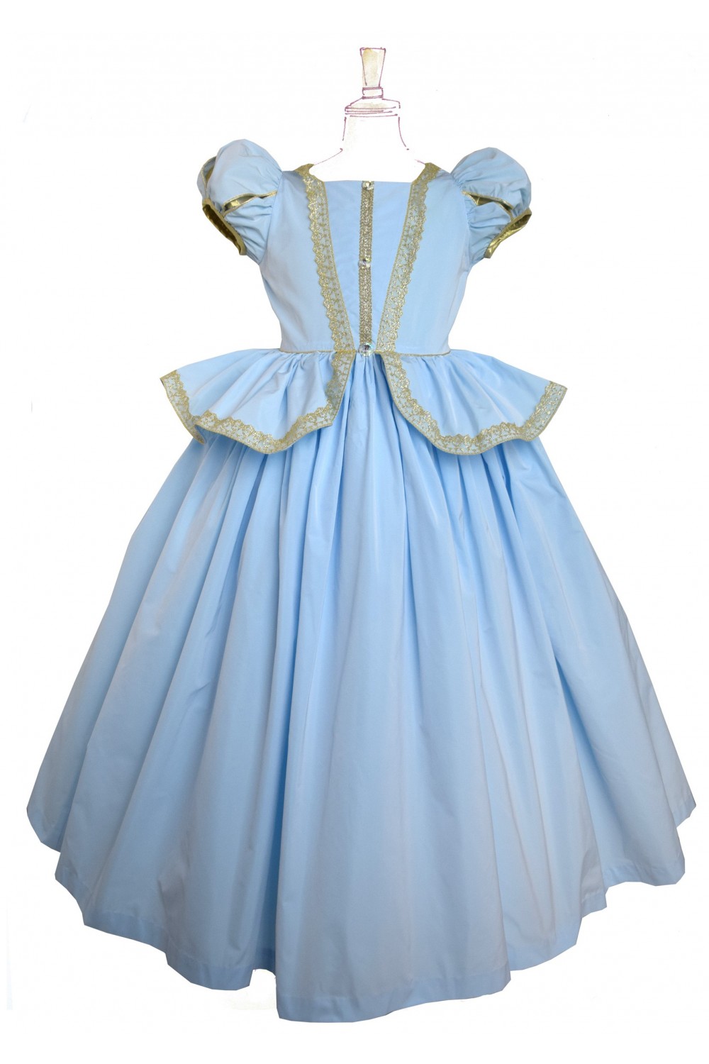 Robe Princesse Aurore Bleue