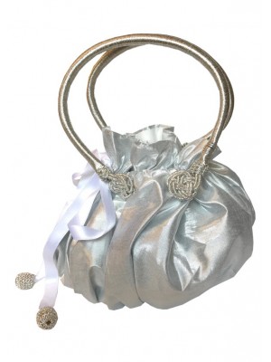 Princess bag Silver Lamé